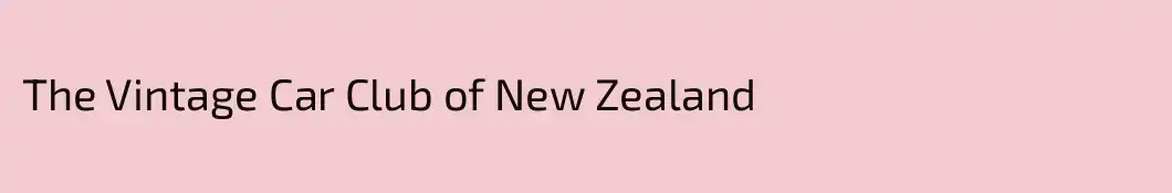 The Vintage Car Club of New Zealand 